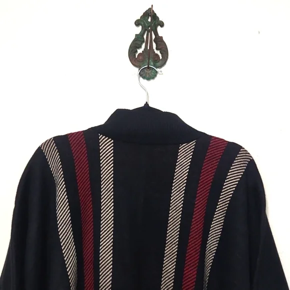 NWT Anne Klein Zip Front Poncho Sweater Size Medium - Picture 7 of 13